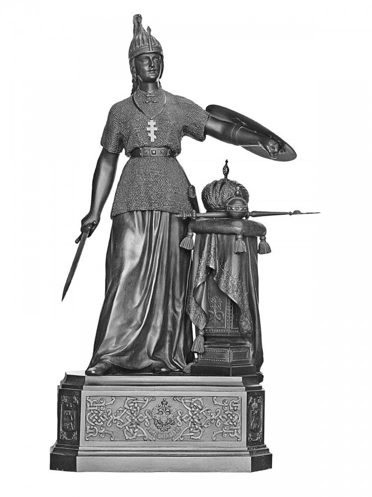 Скульптура Н. А. Лаверецкого «Россия». Чугун, литье. 1899 г.